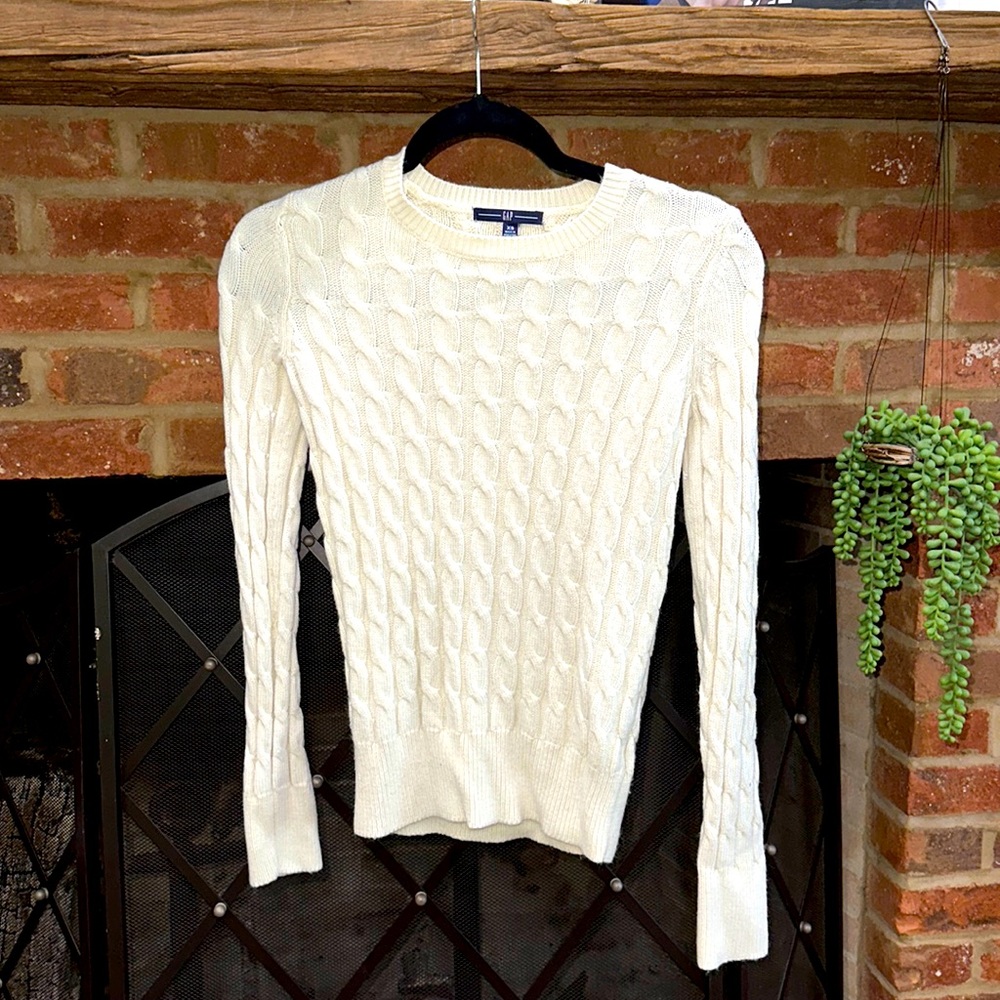GAP Angora Cable Knit Sweater, XS